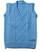CHALECO LANA AZUL GCB